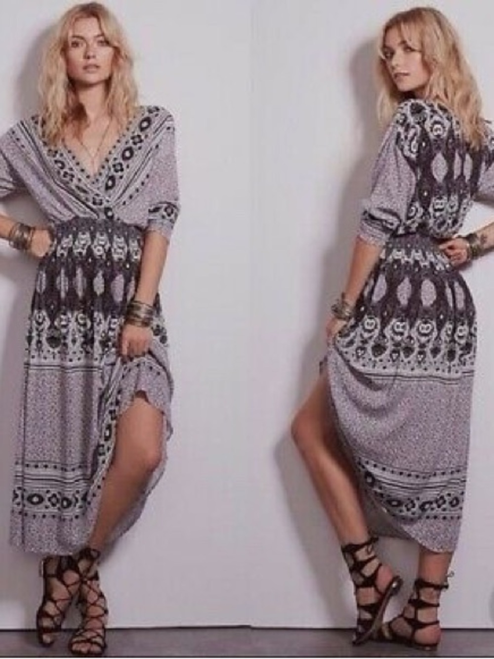 Free People She’s a Lady Reversible Midi Dress